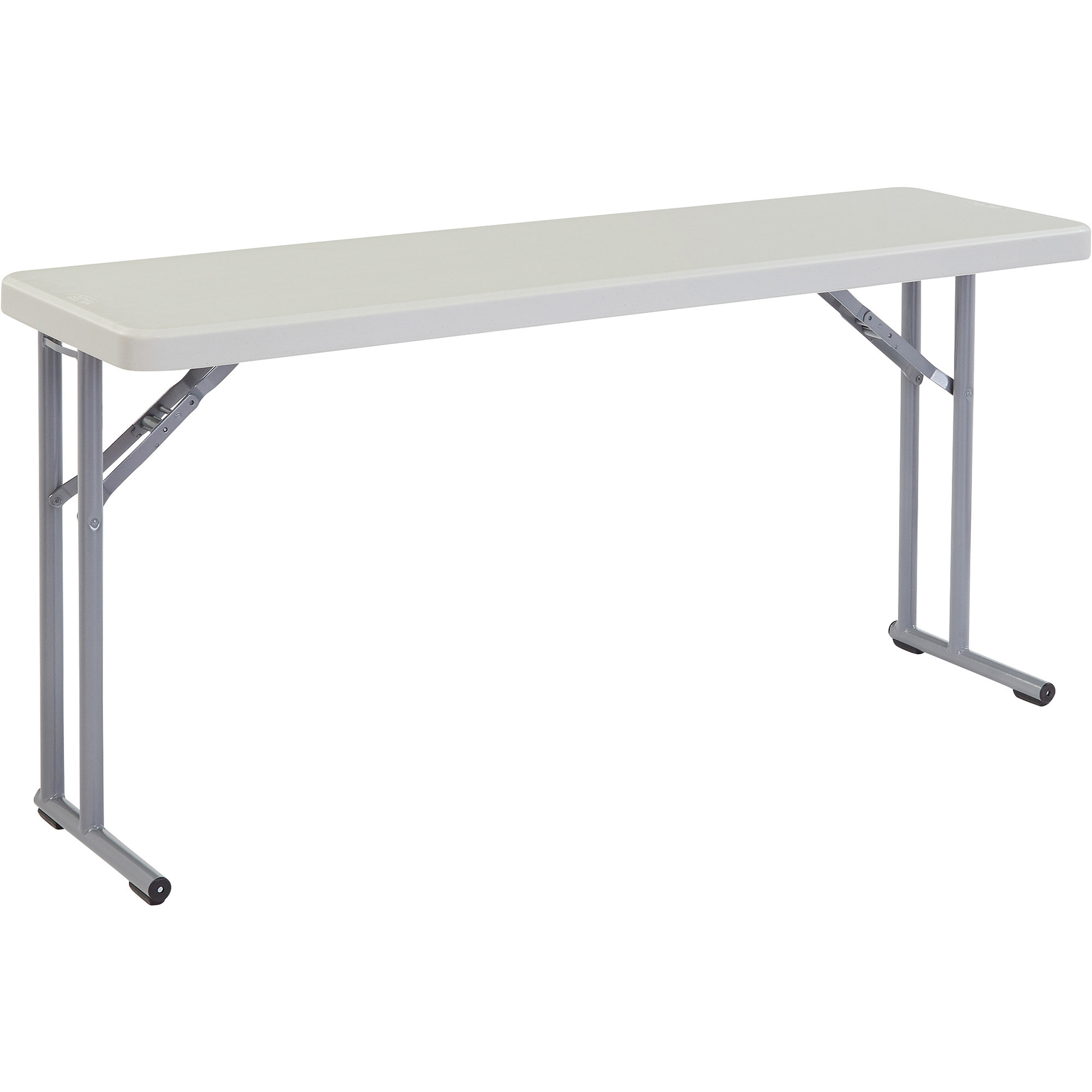 National Public Seating Plastic Folding Table, 18in.W x 60in.L, Model# BT1860